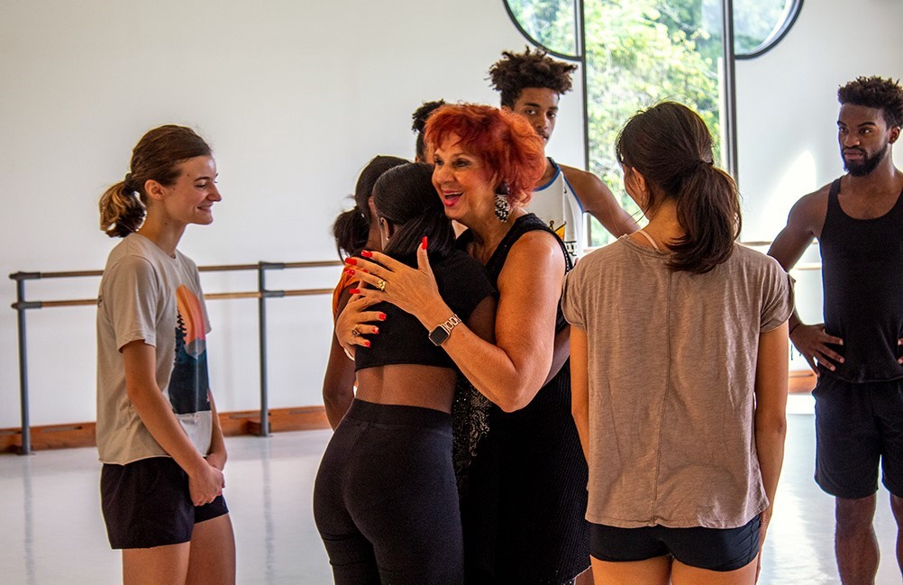 Dancers with instructor