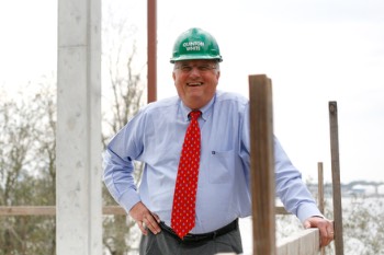 Dr. White during MSRI construction