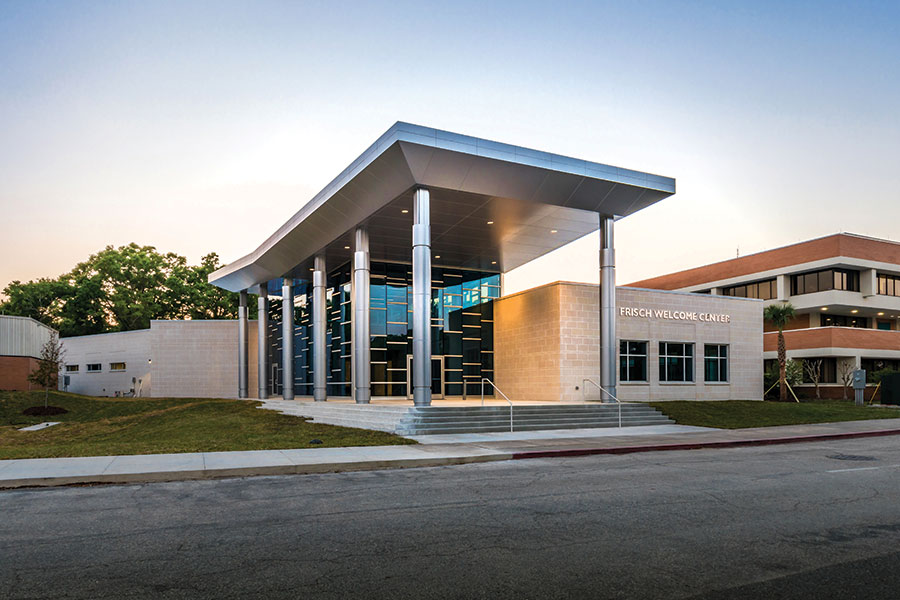 The Frish Welcome Center at Jacksonville University.