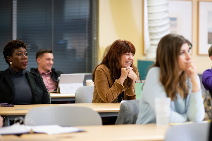 JU business students in a Davis College of Business & Technology classroom.