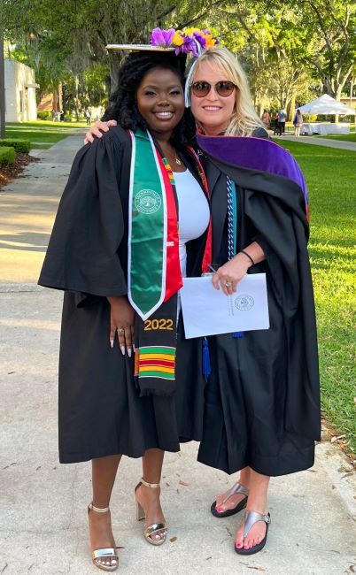 african american female graduating 