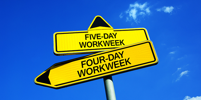 five day work week, four day work week