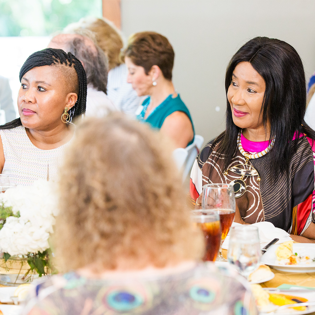 Dr. Mandela (right) with her daughter, Tukwini Mandela, Nelson Mandela’s granddaughter