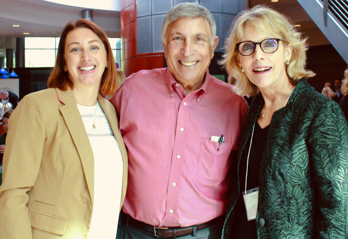 From left: Tristan Denmark, Councilmember Tommy Hazouri, Dr. Teri Chenot