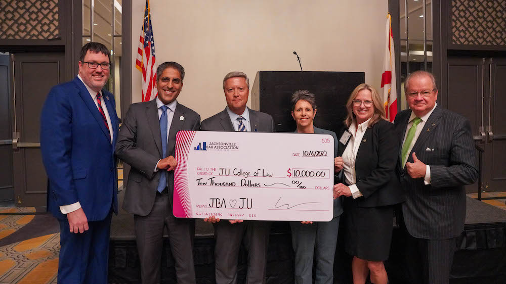 jba luncheon check presentation