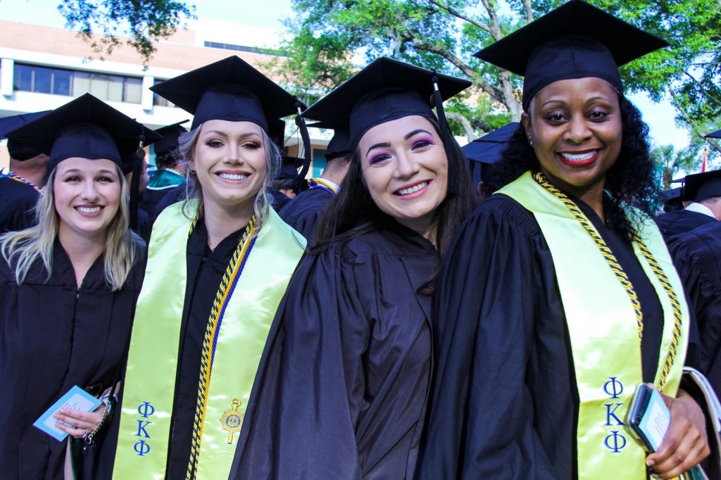 Graduate students pose for a group photo