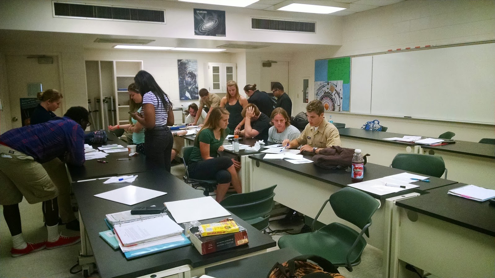 Students in Brian Lane's classroom