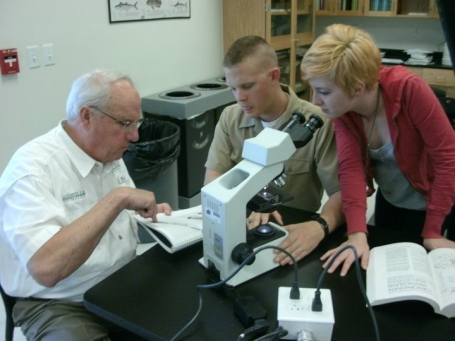 Dr. Quinton White with some students 