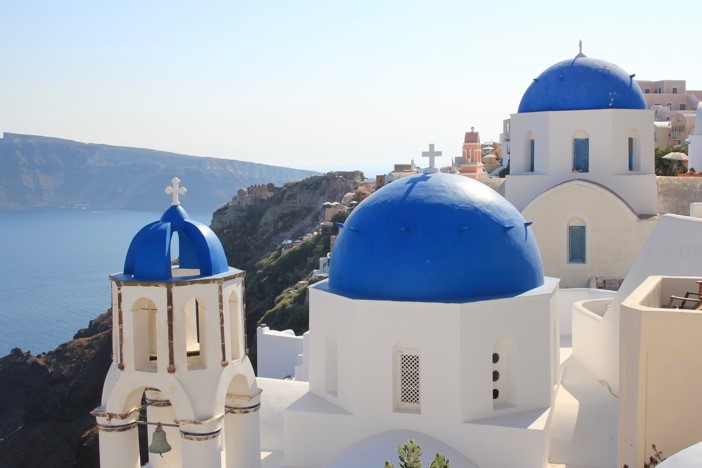 Buildings in Santorini 