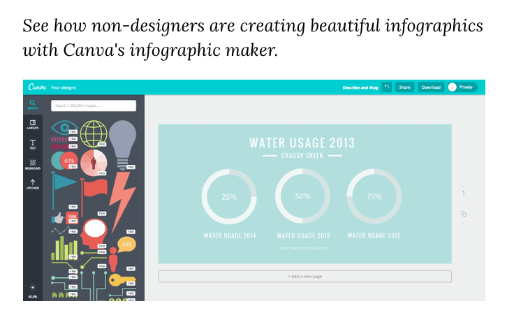 Infographic for social media example.