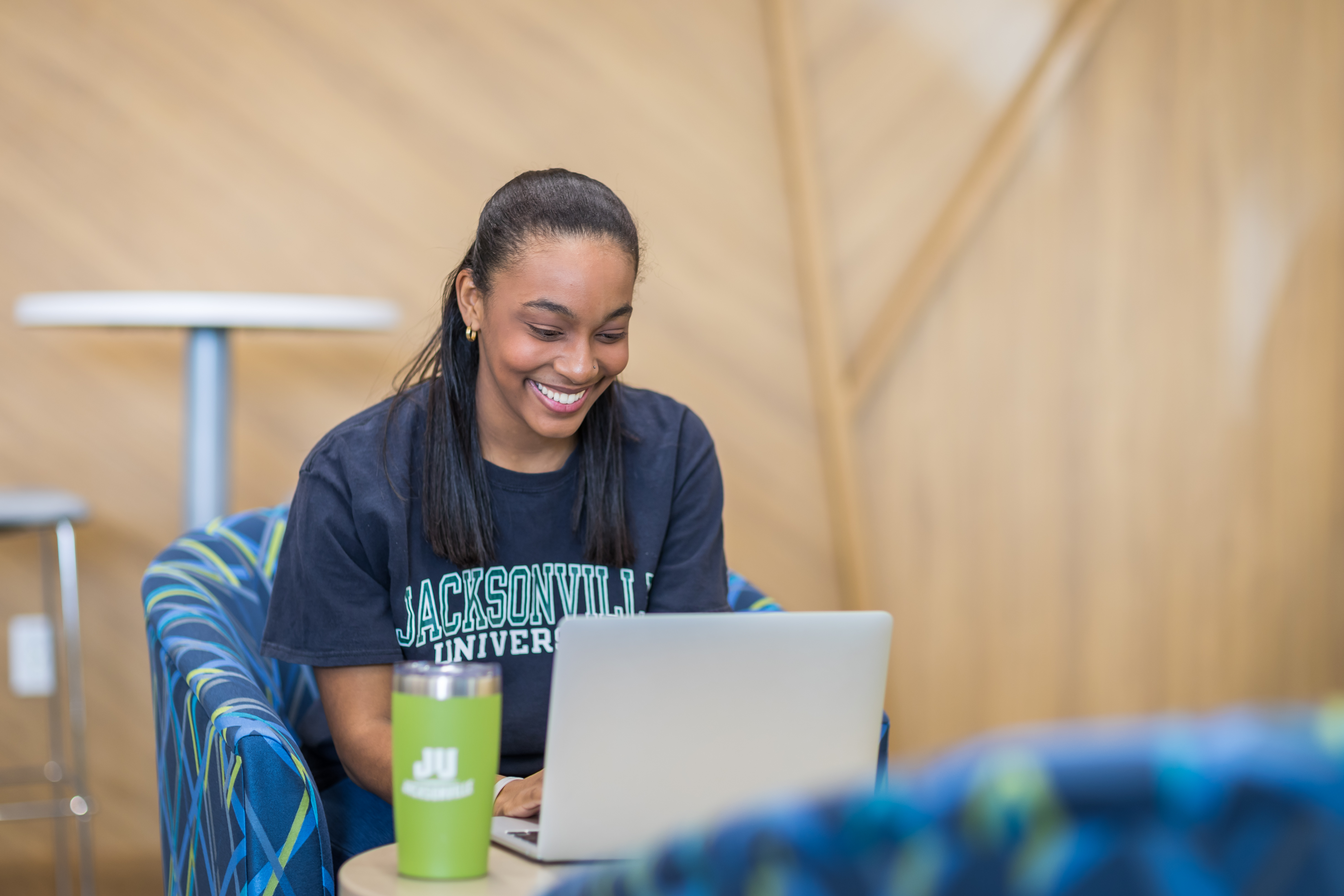 student on laptop